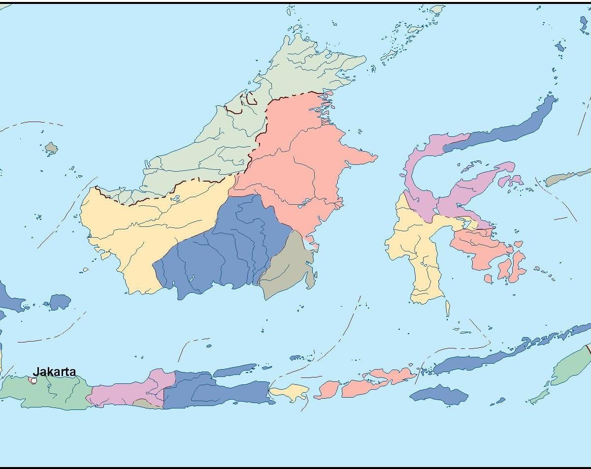 地图的雅加达地图的向量