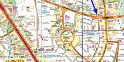 地图，雅加达南部