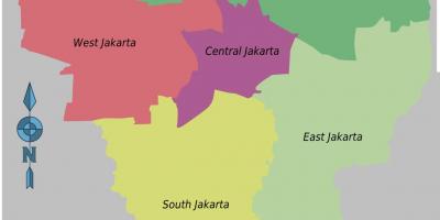印度尼西亚首都的地图